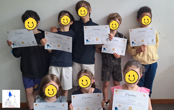 Remise des diplômes au groupe des Schtroumpfs - association FLAM Milan